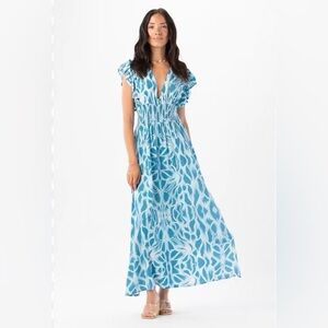 Tiare Hawaii Dahlia Maxi Dress size small